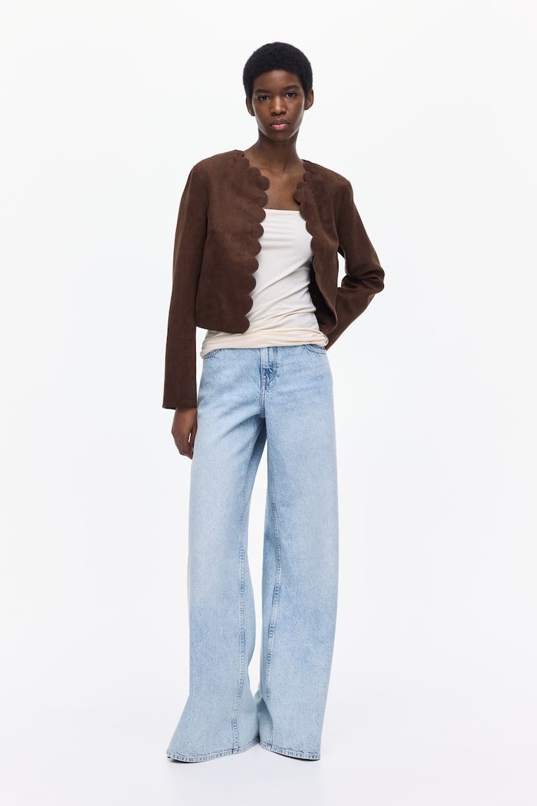 Scalloped-Edge Jacket
