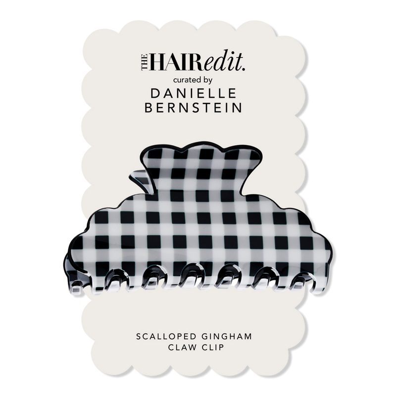 Scalloped Gingham Claw Clip by Danielle Bernstein