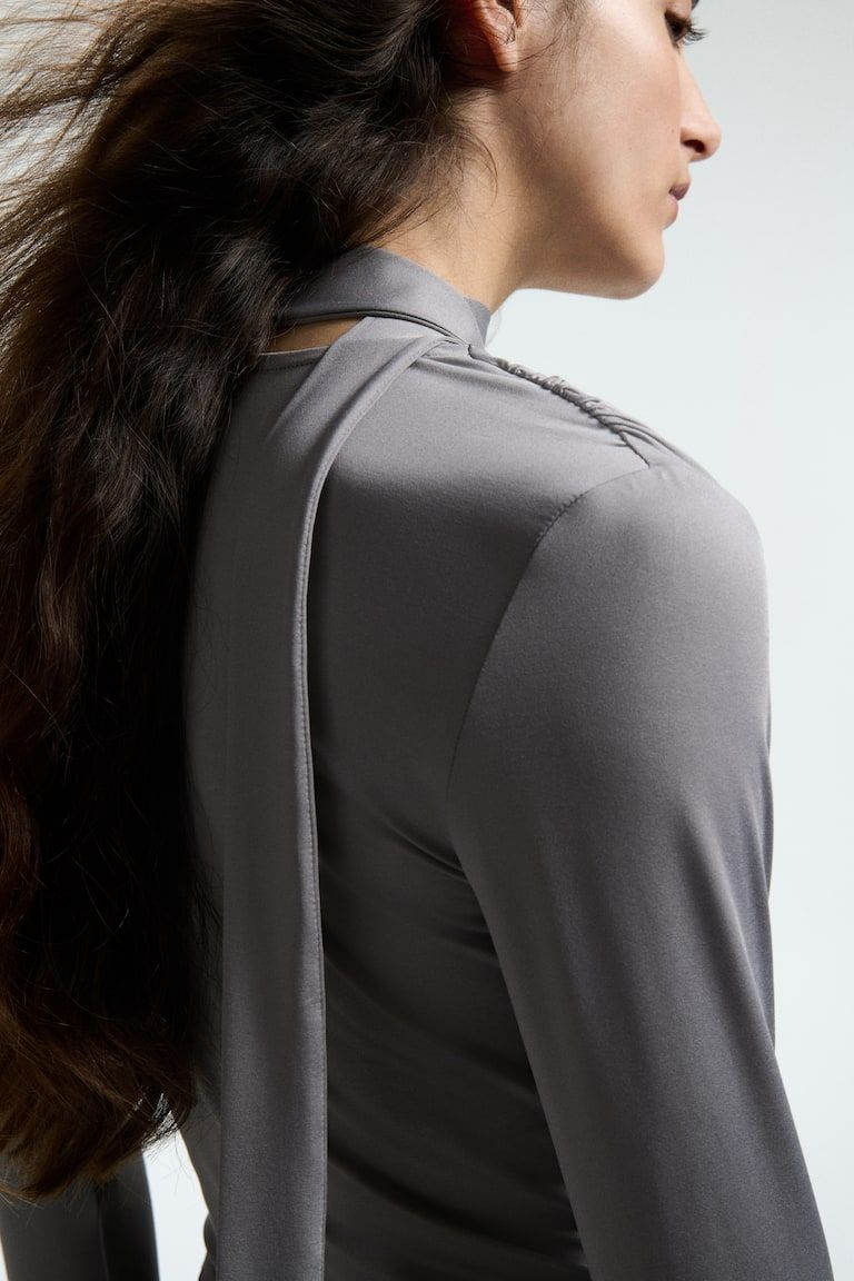 Scarf-Detail Top