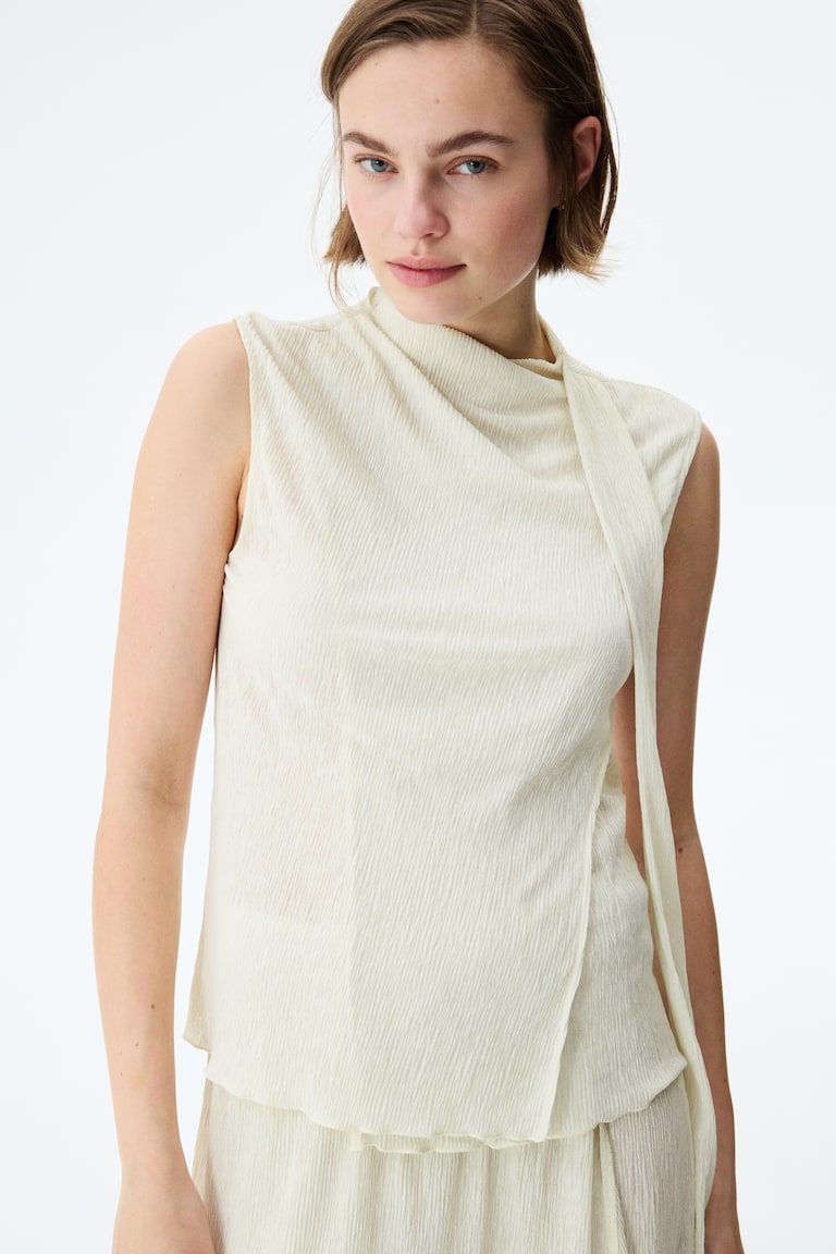 Scarf-Detail Top