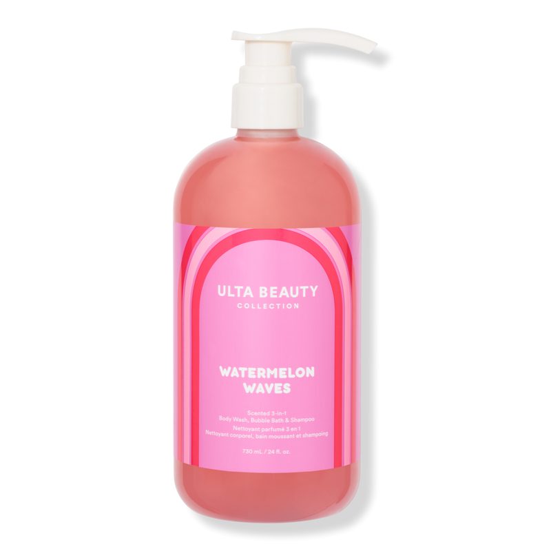 Scented 3-in-1 Body Wash, Bubble Bath & Shampoo - Watermelon Waves