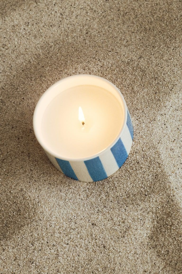Scented Candle in Ceramic Holder