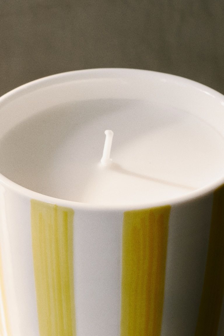 Scented Candle in Ceramic Holder