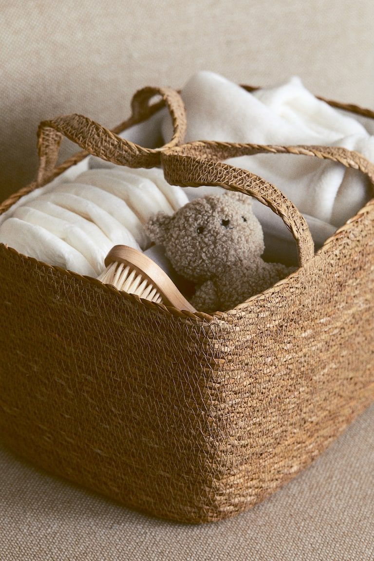 Seagrass Diaper Caddy