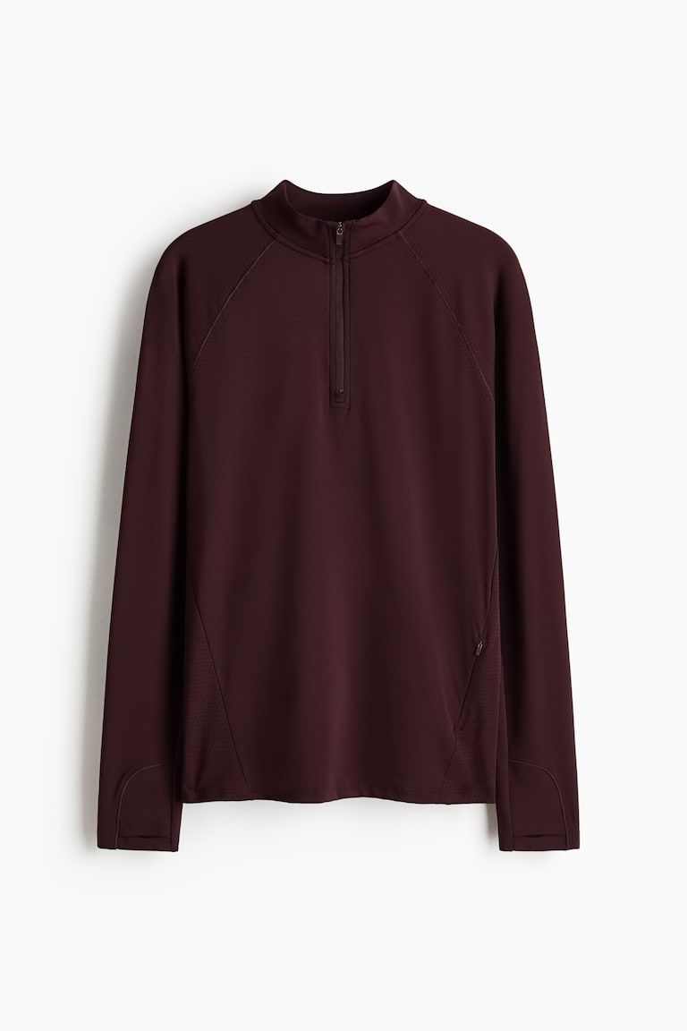 Seamless Half-Zip Sports Top with DryMove™