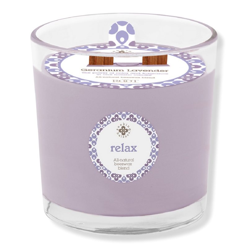 Seeking Balance Aromatherapy Candle - Relax - Geranium Lavender - 12 oz