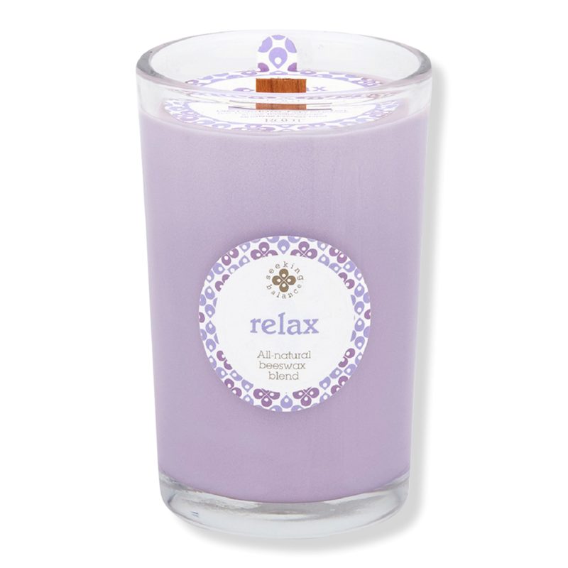 Seeking Balance Aromatherapy Candle - Relax - Geranium Lavender - 8 oz