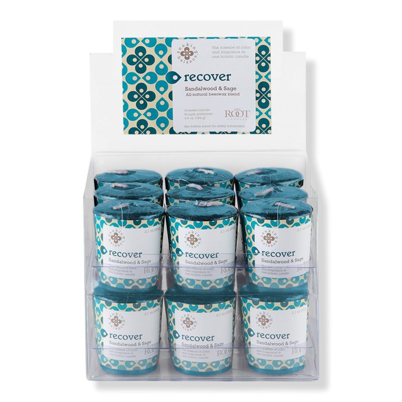 Seeking Balance Recover - Sandalwood & Sage Aromatherapy Candle - 18 ct
