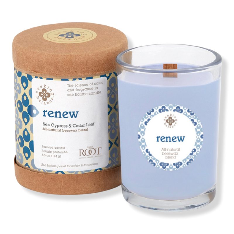 Seeking Balance Renew - Seaside Cypress & Cedar Leaf Aromatherapy Candle - 6.5 oz