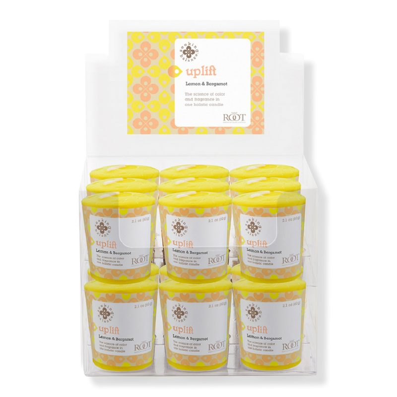 Seeking Balance Uplift - Lemon & Bergamot Aromatherapy Candle - 18 ct