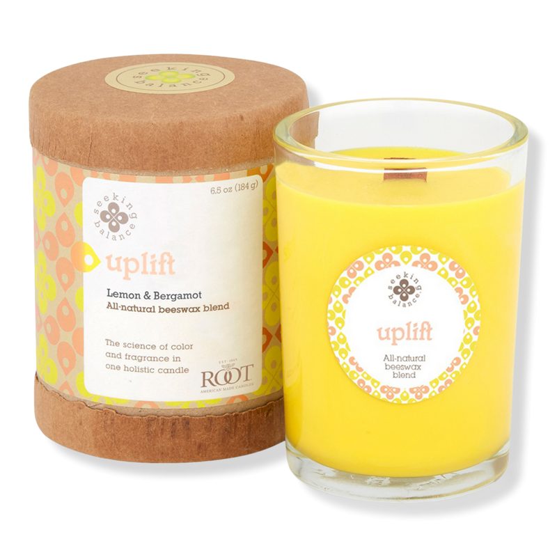 Seeking Balance Uplift - Lemon & Bergamot Aromatherapy Candle - 6.5 oz