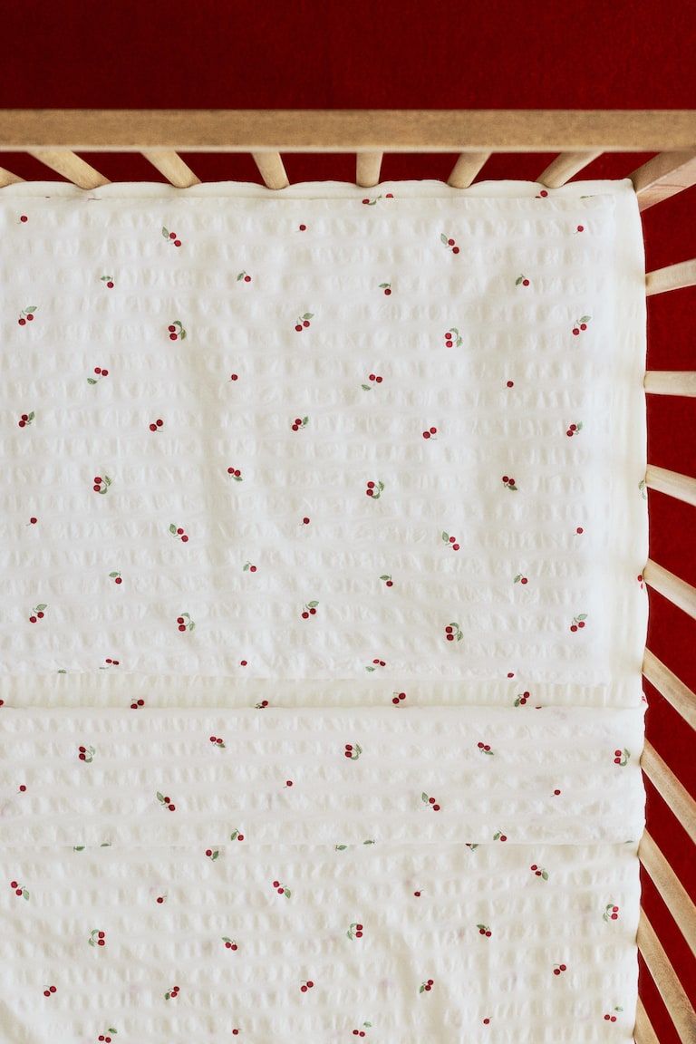 Seersucker Crib Duvet Cover Set