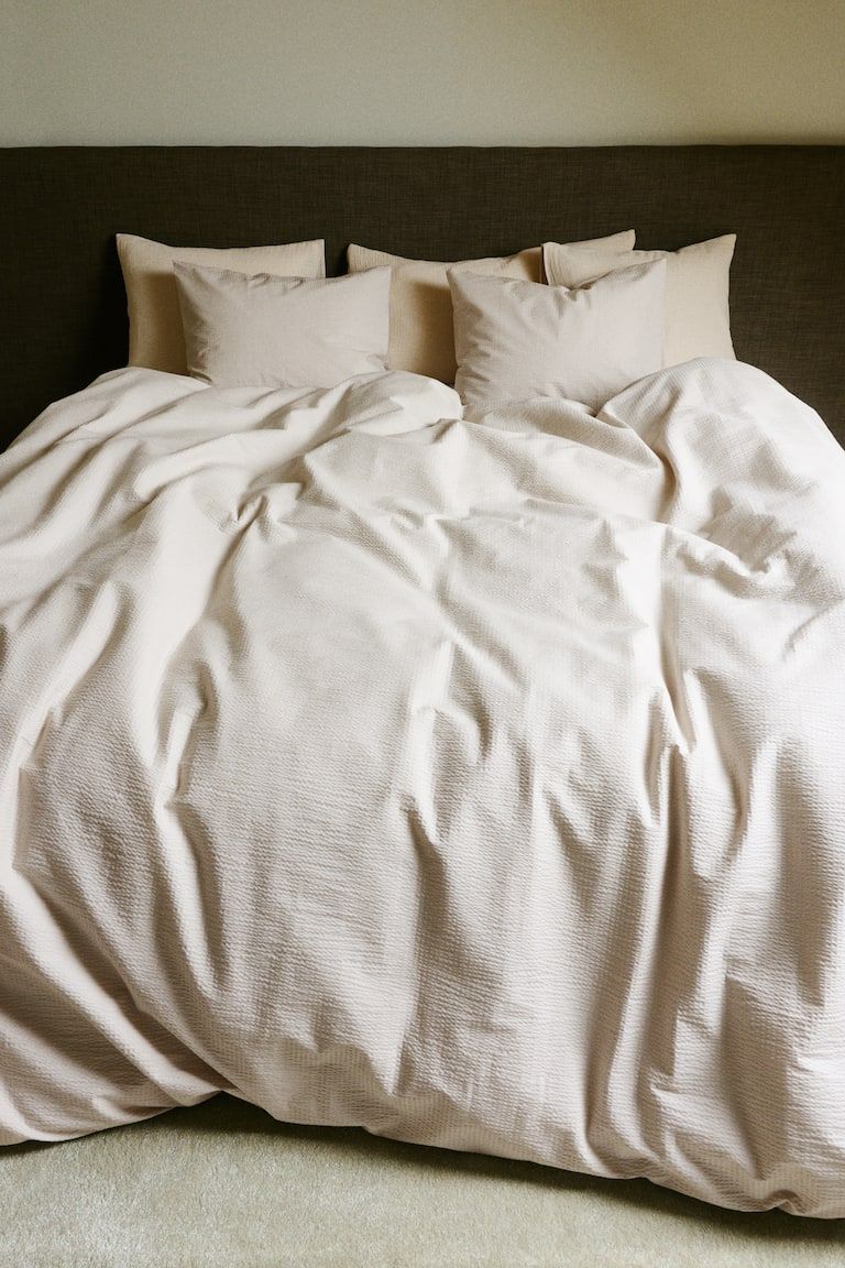 Seersucker King/Queen Duvet Cover Set