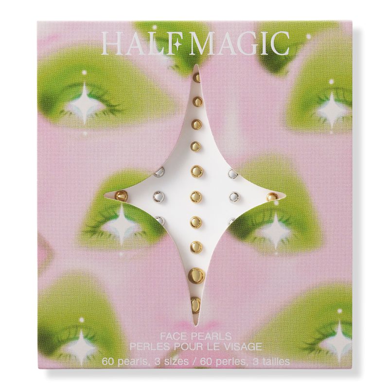 Self-Adhesive Face Gems - Bold Metallic Pearls