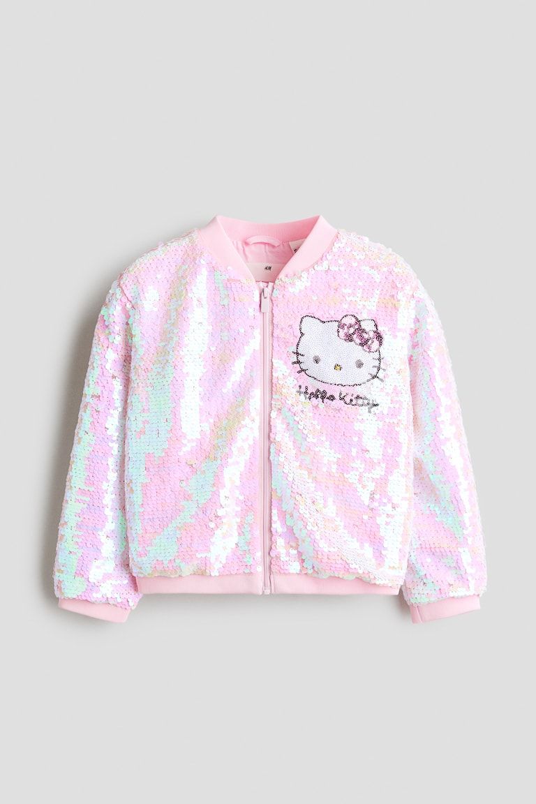 Sequined Bomber Jacket