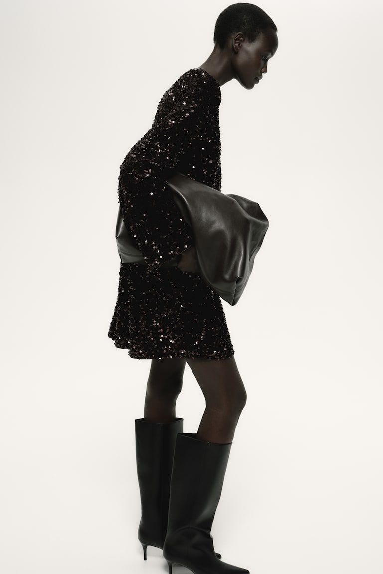 Sequined Mini Dress