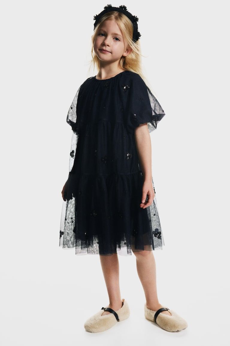 Sequined Tulle Dress