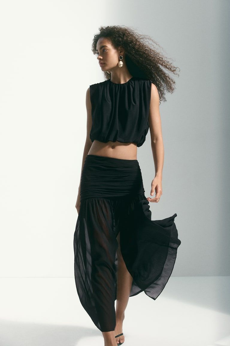 Sheer Maxi Skirt