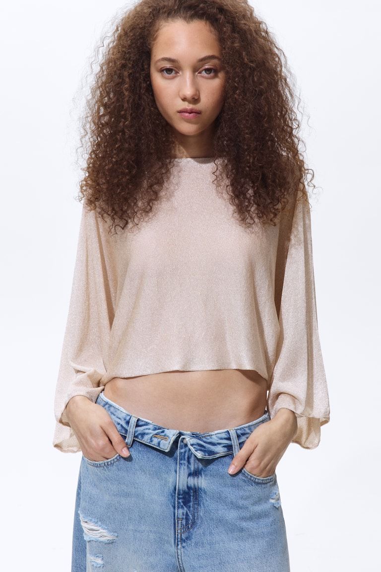 Shimmery Cape Top