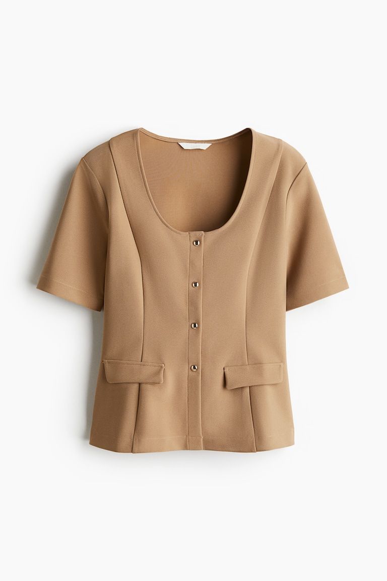 Short-Sleeved Cardigan