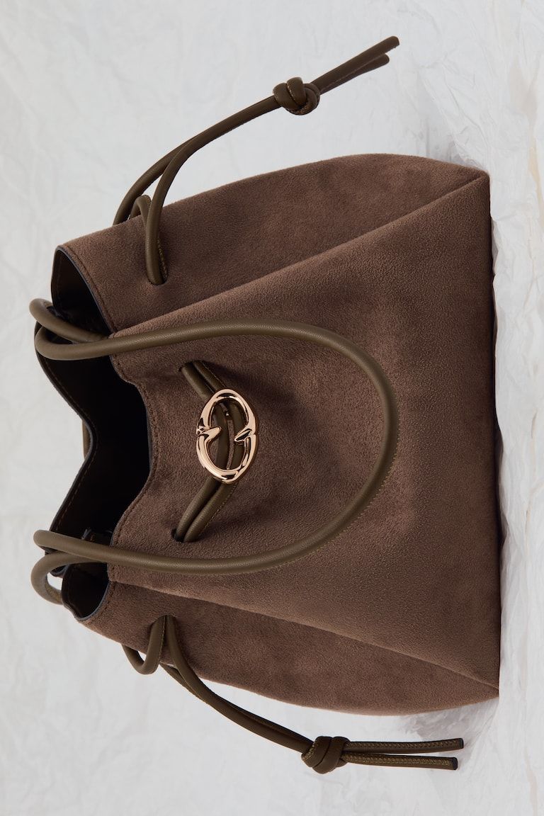Shoulder Bag with Drawstring
