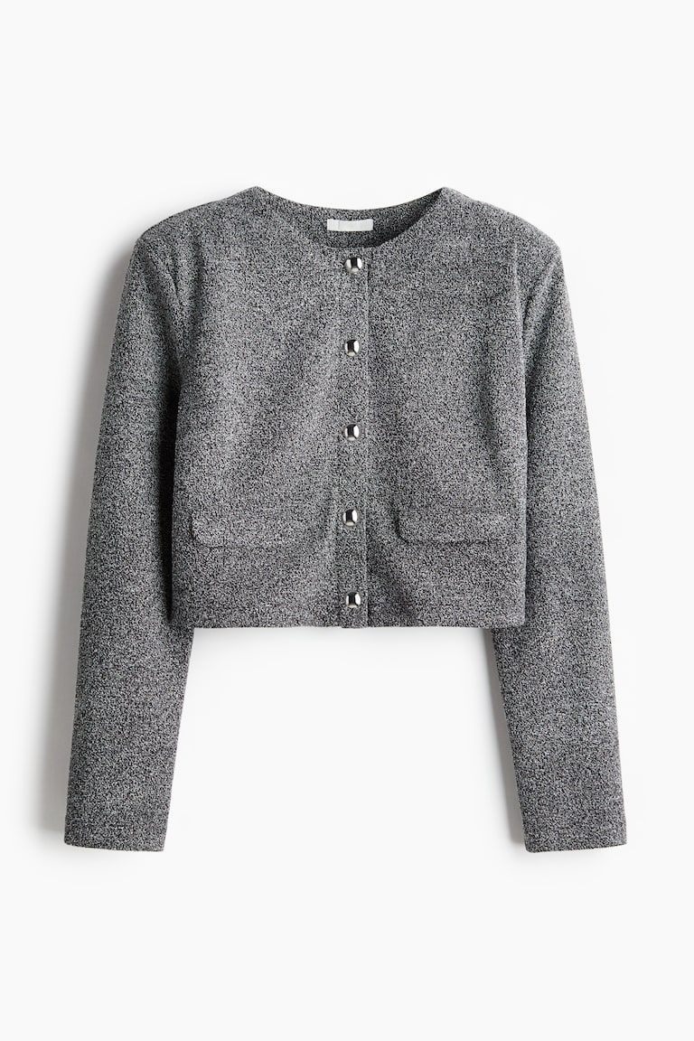 Shoulder-Pad Cardigan