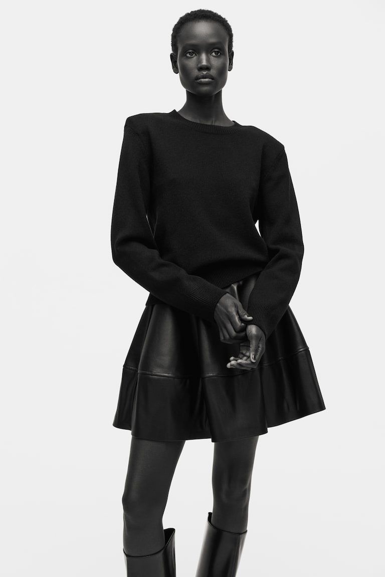 Shoulder-Pad Sweater