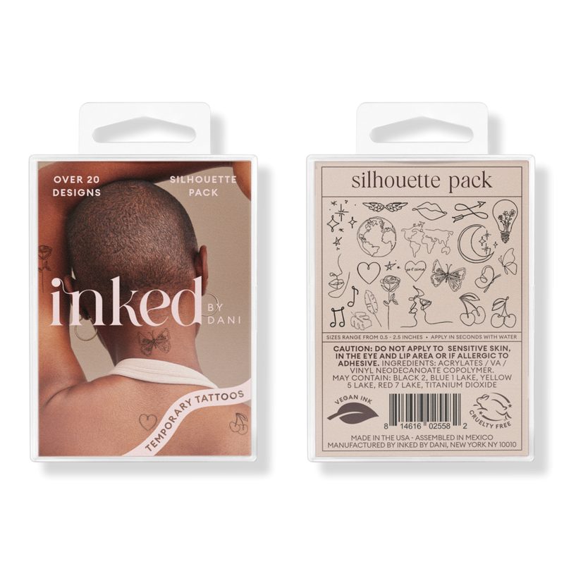 Silhouette Temporary Tattoo Pack