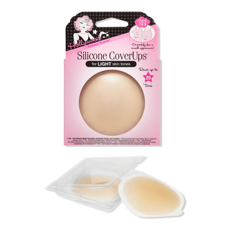 Silicone CoverUps, Self-Adhesive Nipple Concealers - Light