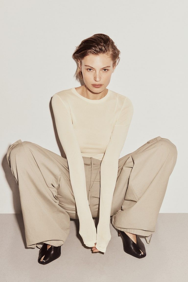 Silk-Blend Top