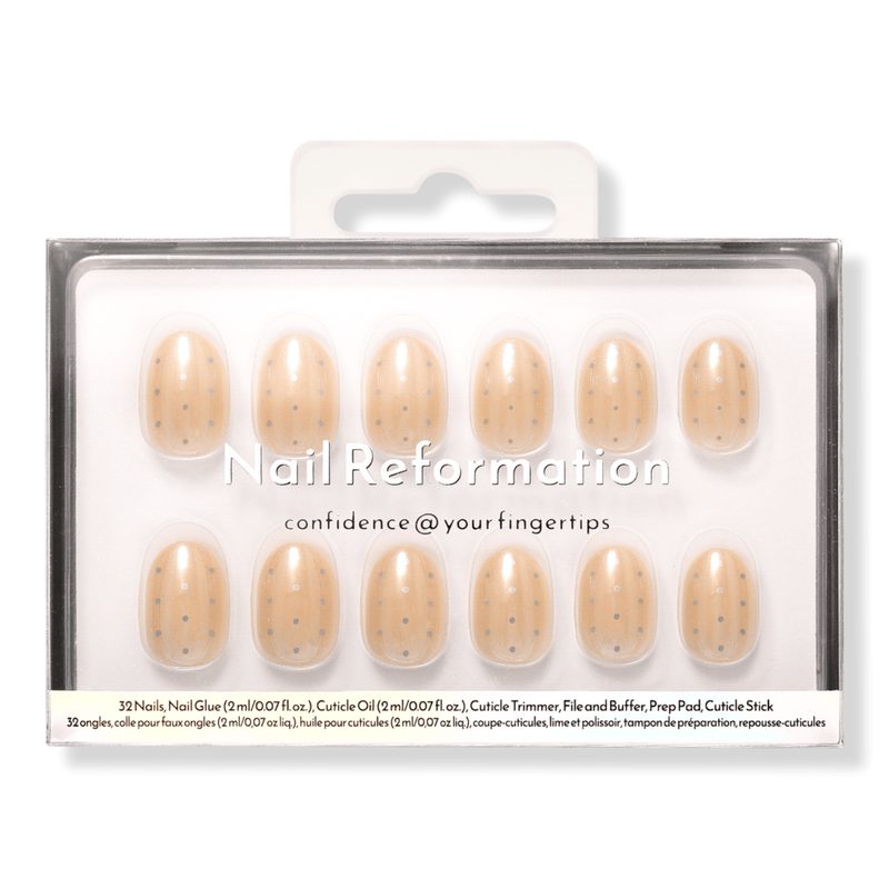 Silky Spots Press On Nails