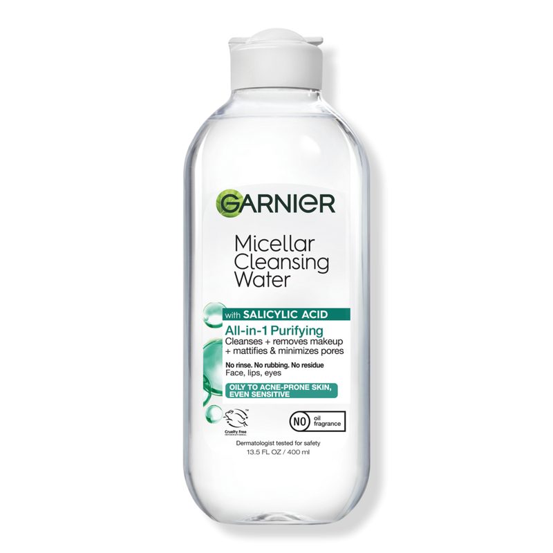 SkinActive Micellar Cleansing Water and Makeup Remover with Salicylic Acid