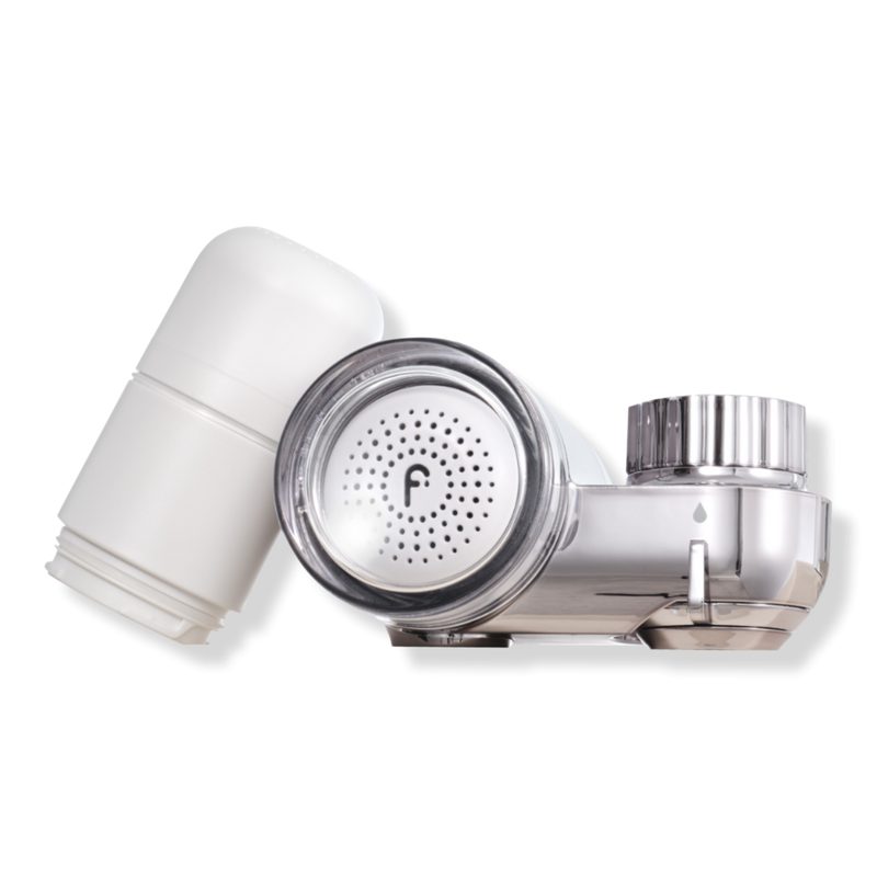 Skincare Water Filter 2.0 + 2 Filter Replacements - Shiny Chrome