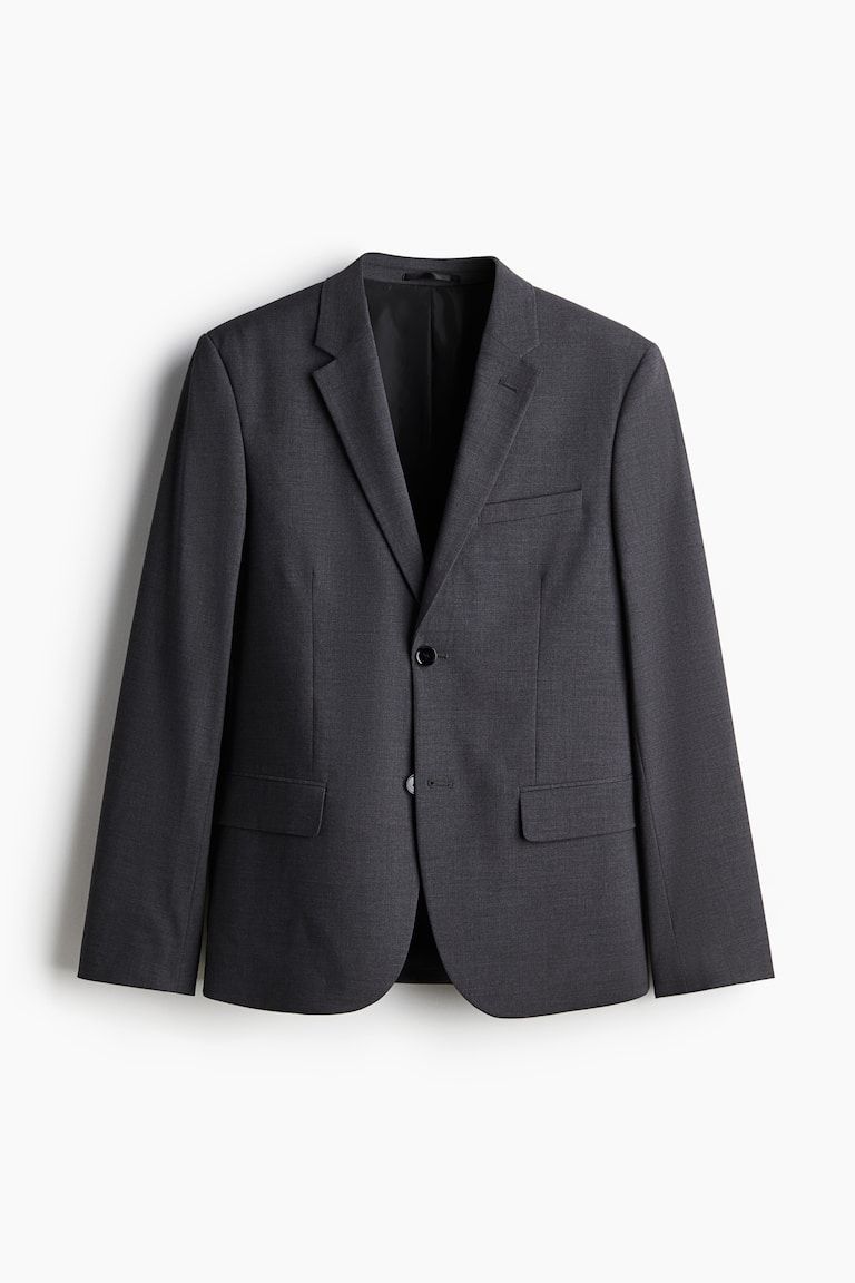 Skinny Fit Single-Breasted Jacket