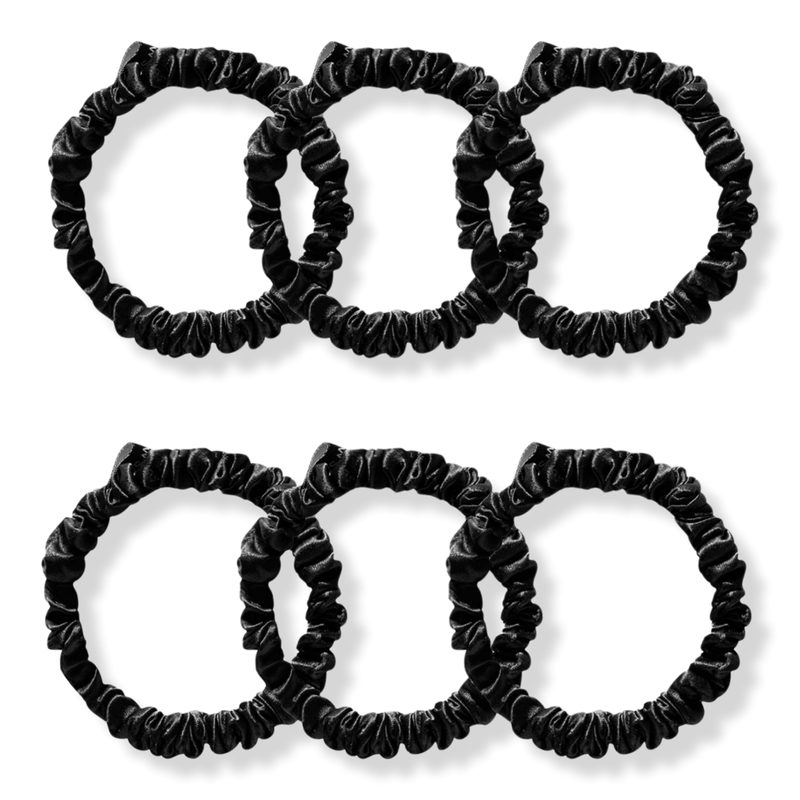 Skinny Scrunchie Set - Black Jade