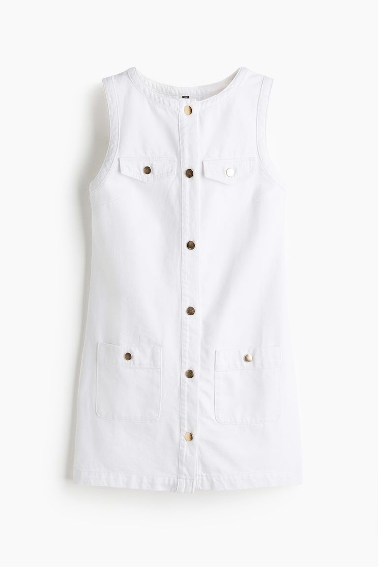 Sleeveless Denim Dress