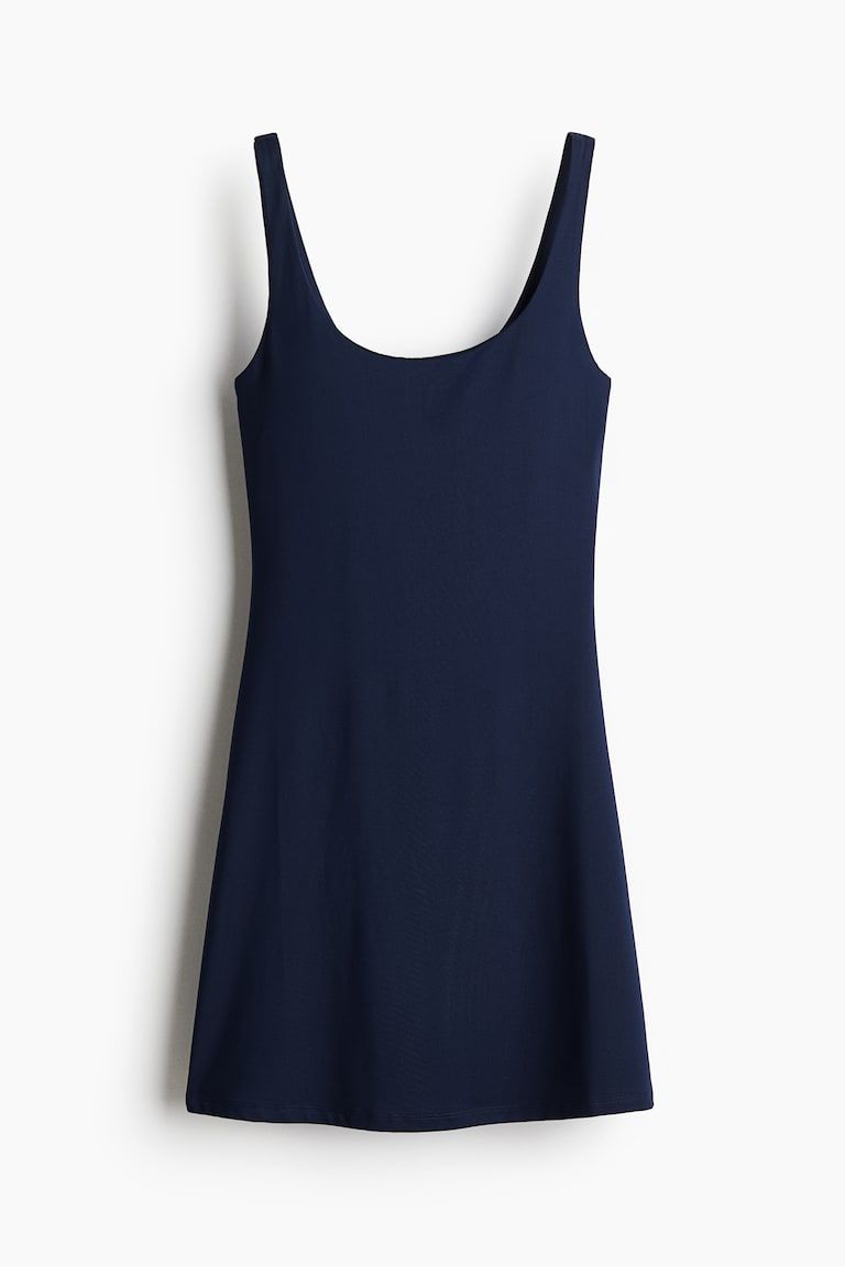 Sleeveless Microfiber Dress