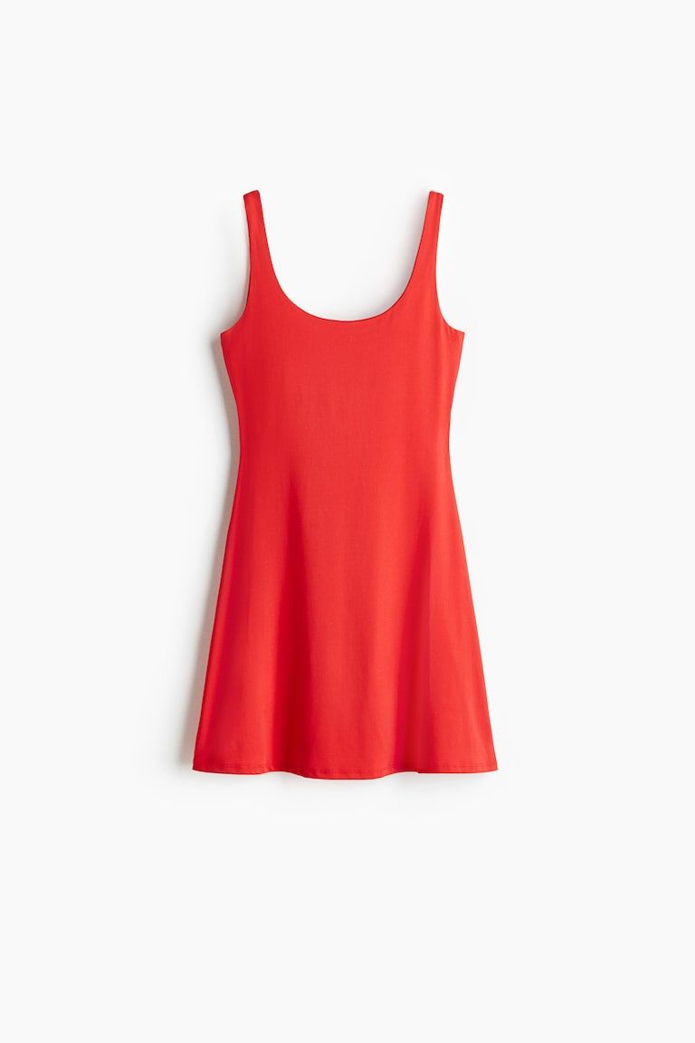 Sleeveless Microfiber Dress