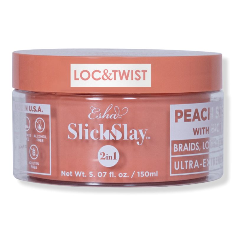 Slick N Slay 2-IN-1 Braid & Edge Gel - Peach - 5.07 oz