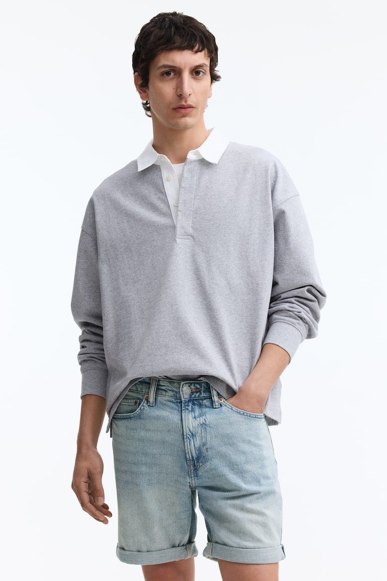 Slim Denim Shorts
