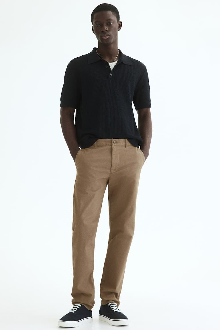 Slim-Fit Cotton Chinos