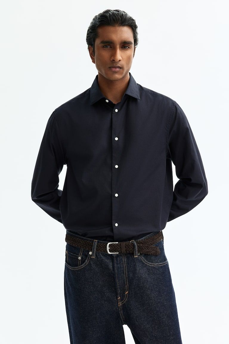 Slim-Fit Cotton Shirt