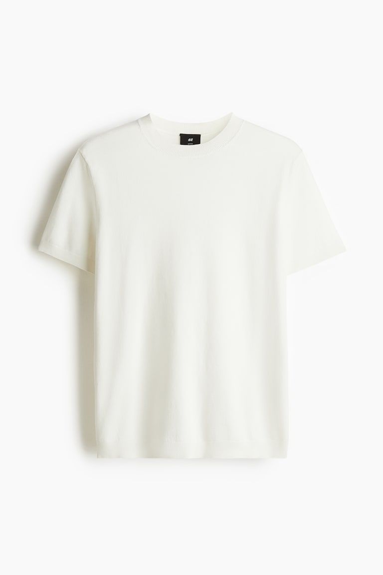 Slim-Fit Fine-Knit T-Shirt