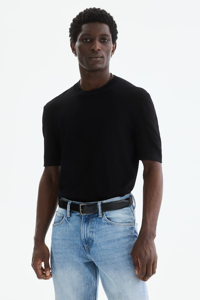 Slim-Fit Knit T-Shirt