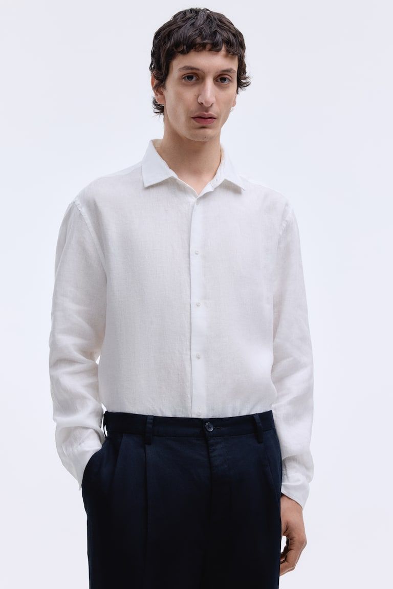 Slim Fit Linen Shirt