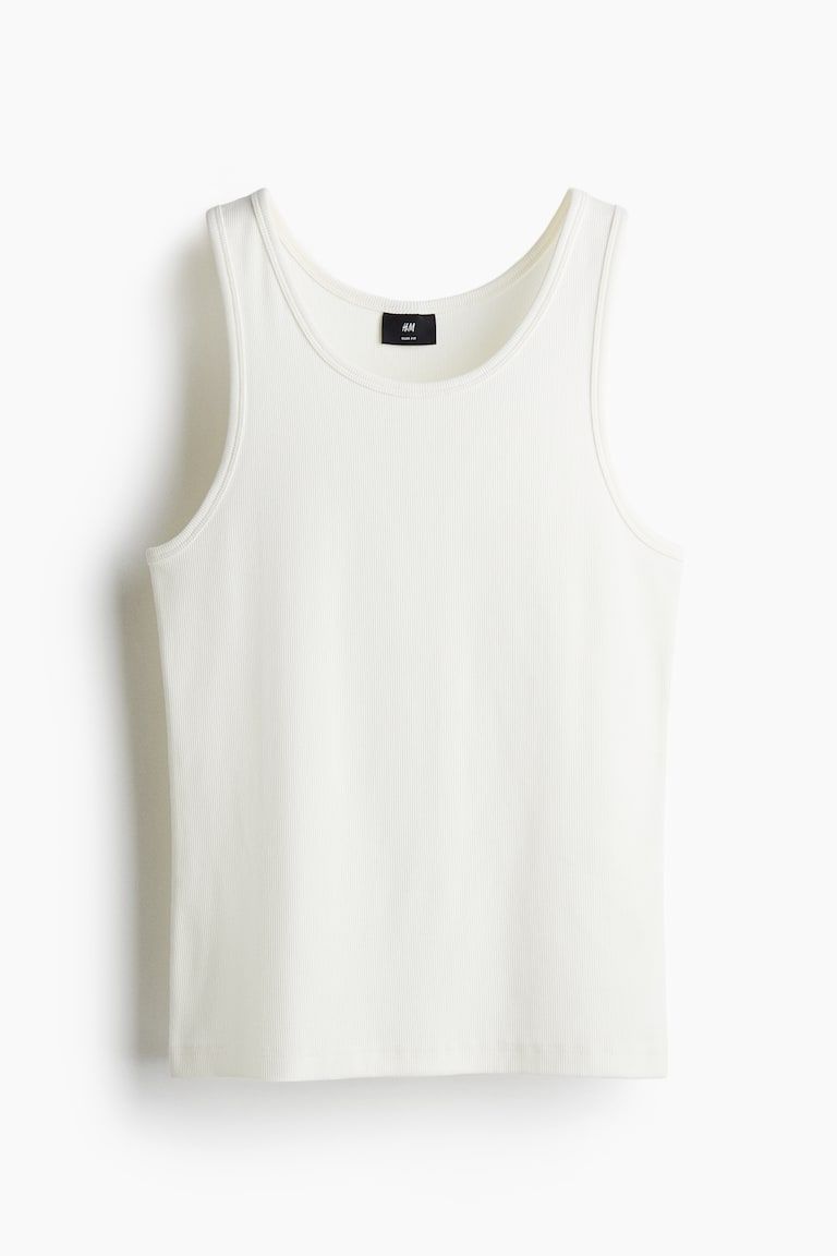 Slim Fit Ribbed Tank Top