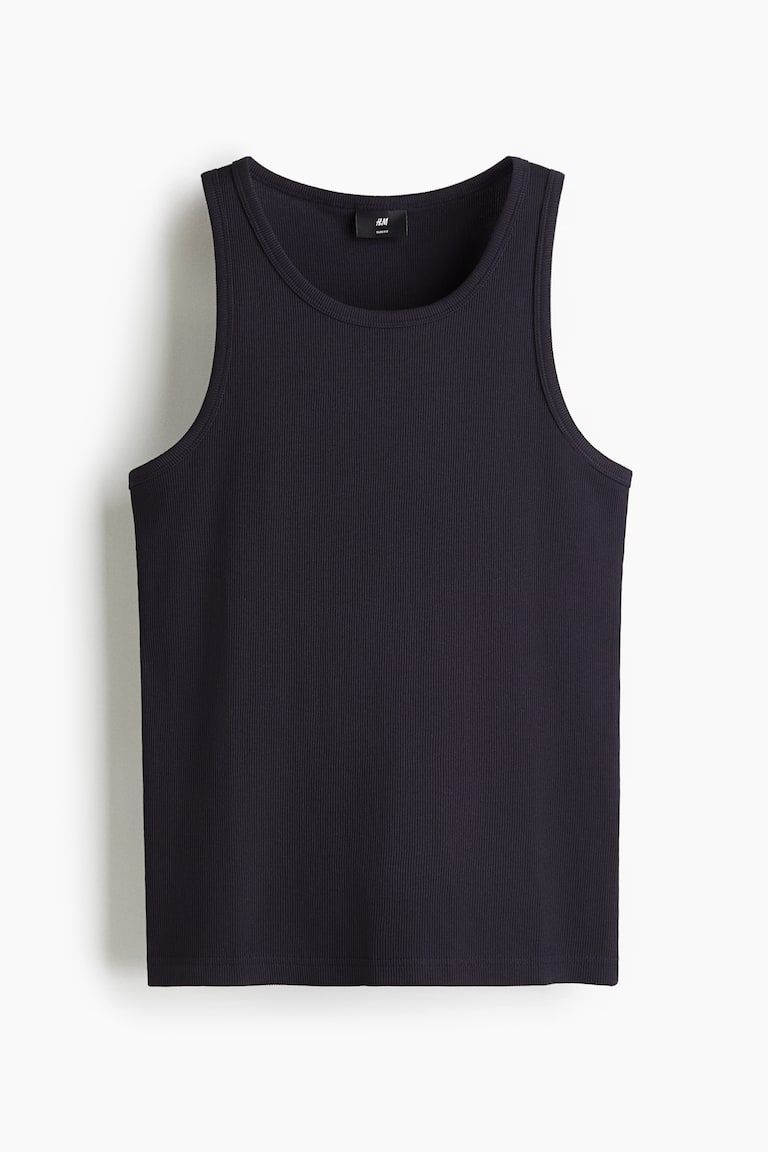 Slim Fit Ribbed Tank Top