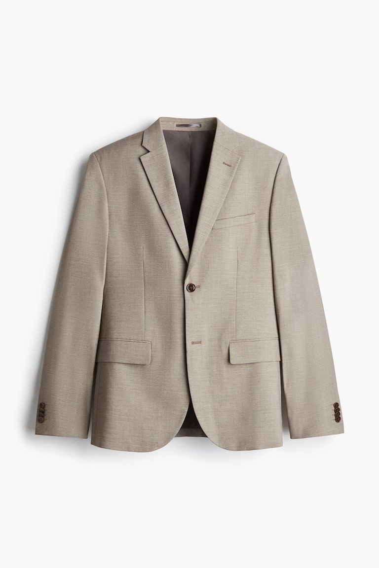 Slim Fit Single-Breasted Jacket