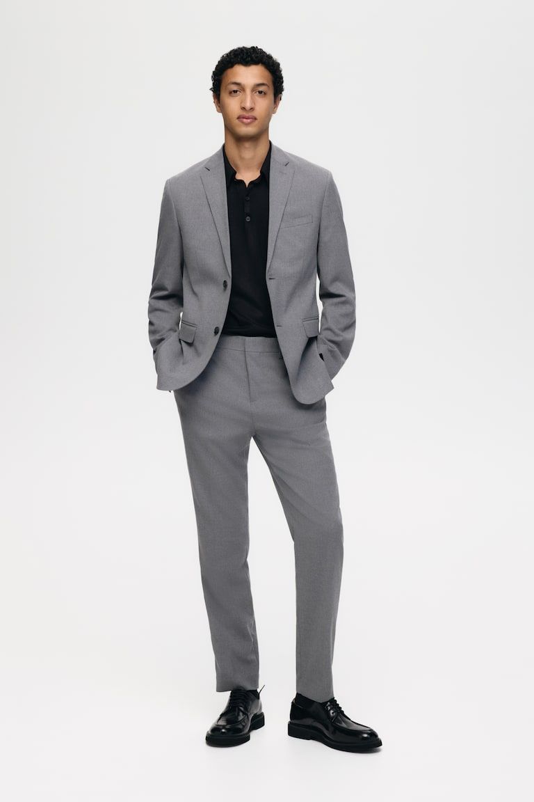 Slim-Fit Single-Breasted Jacket