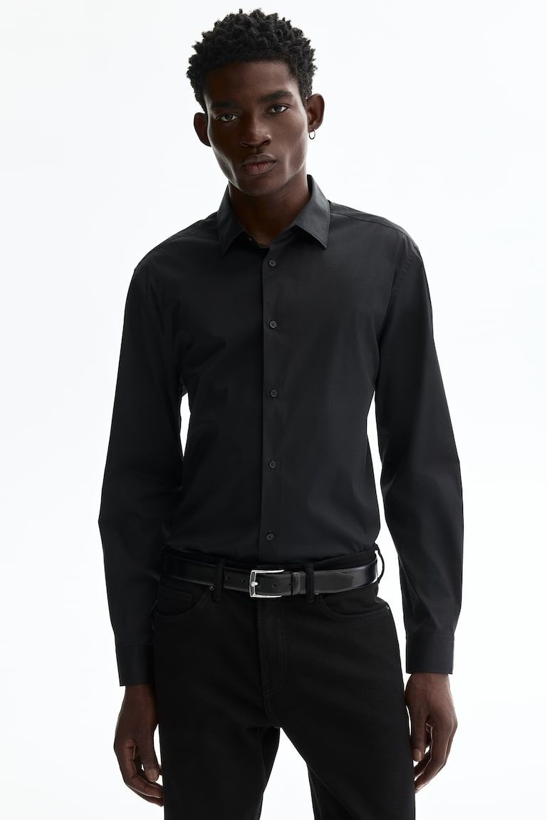 Slim-Fit Stretch Shirt